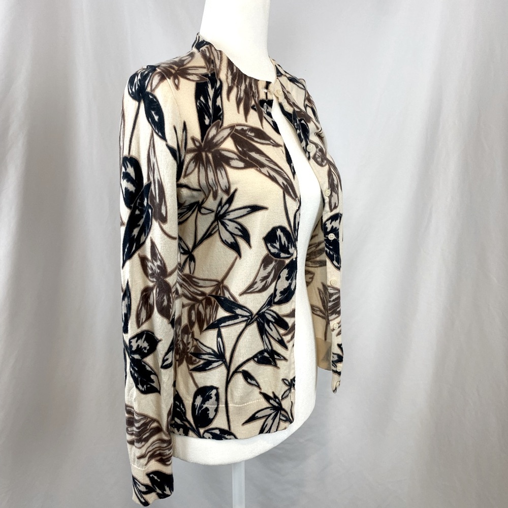 J Crew Floral 100% Cotton Cardigan S